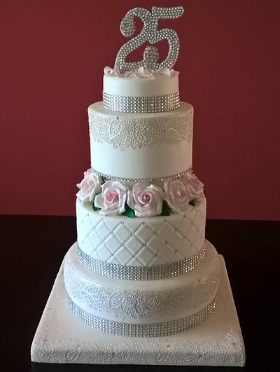 25° anniversario matrimonio... - Cake by gina Mengarelli 