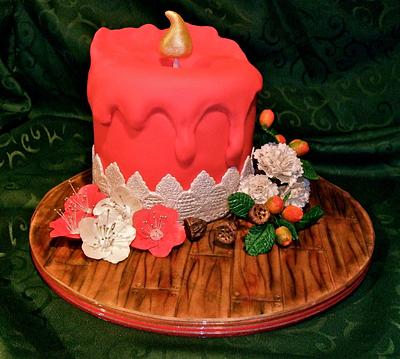 Candle christmas cake - Cake by Vanessa 