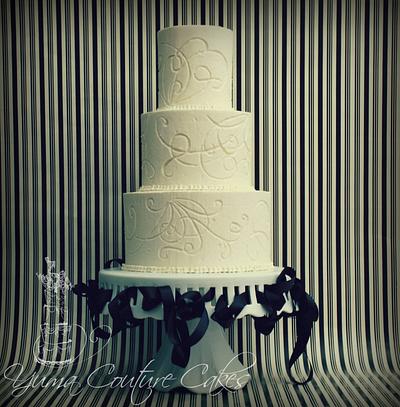 Carved buttercream - Cake by Jamie Hoffman
