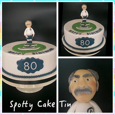 Tottenham Hotspurs - Jimmy Greaves Cake - Cake by Shell at Spotty Cake Tin