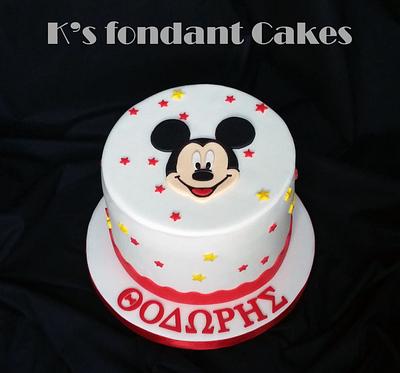 Mickey Mouse Cake - Cake by K's fondant Cakes