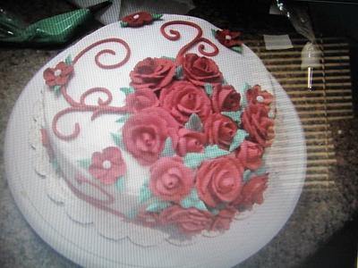 Rose cake - Cake by angela