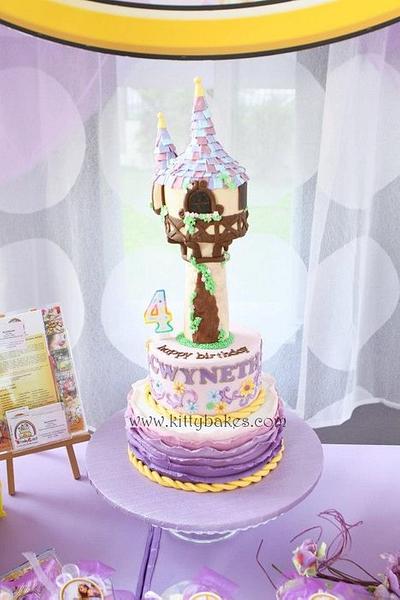 Tangled Rapunzel Cake  - Cake by Ling KittyBakes
