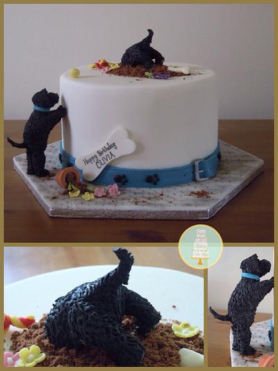 Mischievous Puppy Cake - Cake by Sugar & Spice Cake Shop