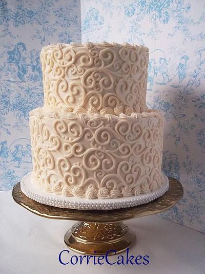 Lots and Lots of Scrolls - Cake by Corrie