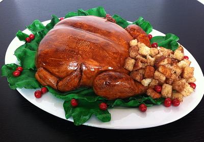 Roast turkey cake - Cake by Carol