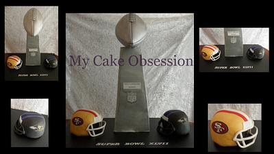 Super Bowl cake - Cake by My Cake Obsession