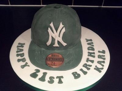 Baseball cap - Cake by FancyBakes