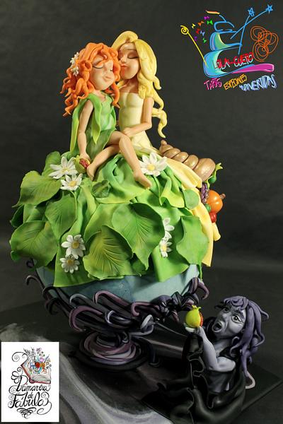 El mito de la primavera: Perséfone y Demeter - Cake by Lola Cueto. Tartas especiales y divertidas
