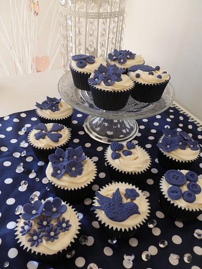 Something Blue  - Cake by CheryllsCupcakes