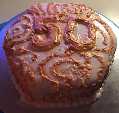 50th Wedding Anniversary! - Cake by Woody's Bakes