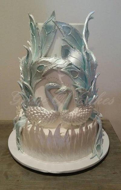 Peacock Wedding Cake - Cake by Grace Of Cakes