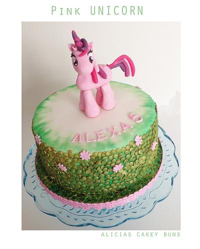 pink unicorn - Cake by Alicia's CB