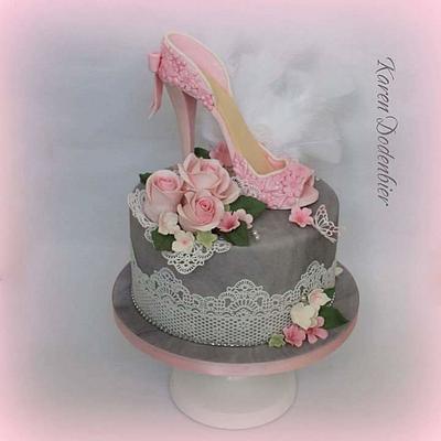 High Heel  Cake! - Cake by Karen Dodenbier