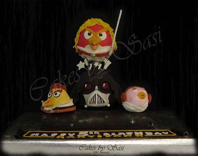 Stacked Star Wars Angry Birds - Cake by CakesbySasi