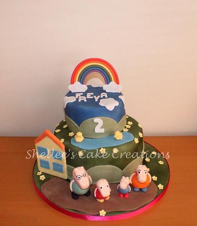 Peppa pig Rainbow days - Cake by Shellee's Cake Creations