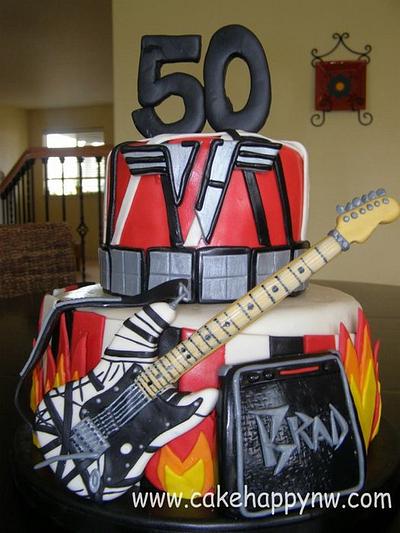 Van Halen Themed 50th Birthday! - Cake by Jon O'Keeffe