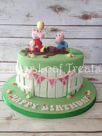 Peppa Pig Cake - Cake by SugarLoafTreats