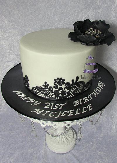 Black Lace - Cake by Jake's Cakes