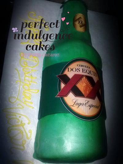 Dos XX Beer Bottle - Cake by Maria Cazarez Cakes and Sugar Art