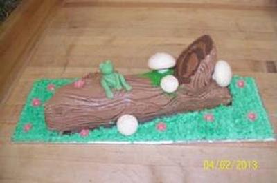 Spring time yule log - Cake by Sheri