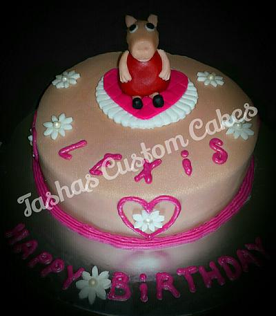 Pink Peppa Pig cake - Cake by Tasha's Custom Cakes