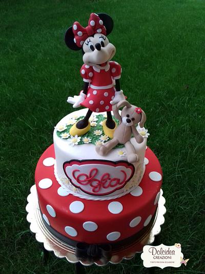  Minnie con orsacchiotto - Minnie with teddy bear - Cake by Dolcidea creazioni