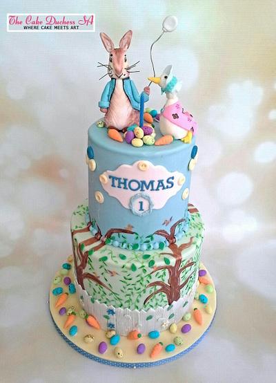 1st Birthday with Peter Rabbit - Cake by Sumaiya Omar - The Cake Duchess 