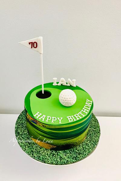Golf themed cake  - Cake by AlphacakesbyLoan 