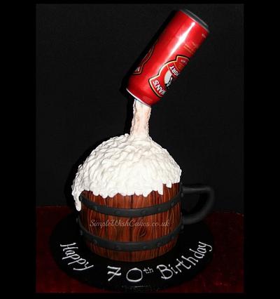 Beer mug cake - Cake by Stef and Carla (Simple Wish Cakes)