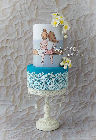 Friendship Love - A Best Friend's Collaboration - Cake by Hazel Wong Cake Design
