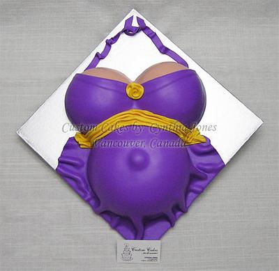 Purple dress - Cake by Cynthia Jones