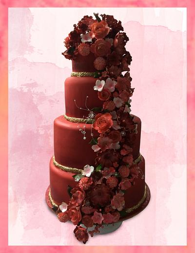 Blooming Red - Cake by MsTreatz