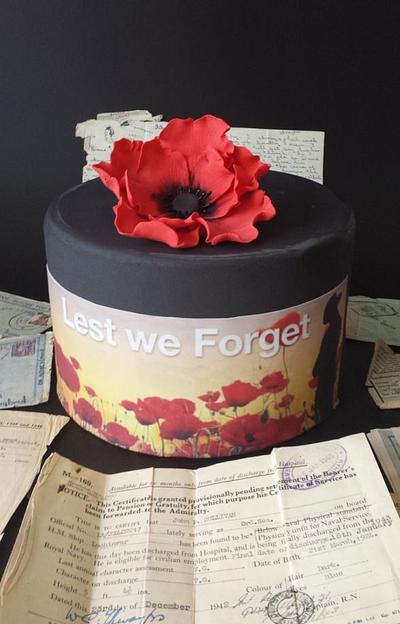 Remembering Our ANZAC's - Cake by Debbie's Novelty Cakes