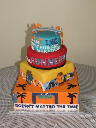 Marathon Cake - Cake by Maty Sweet's Designs