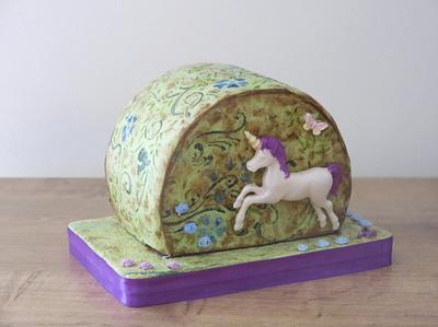 Unicorn in a Field of Fantasy - Cake by The Garden Baker