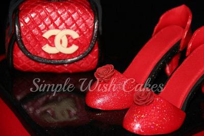 Red shoe and Bag - Cake by Stef and Carla (Simple Wish Cakes)