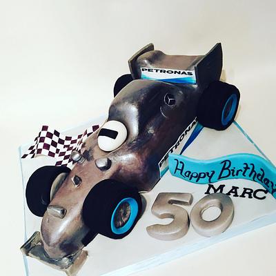 Mercedes F1 cake - Cake by Kake and Cupkakery