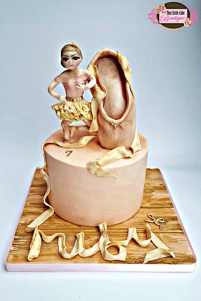 Vintage Ballerina Ballet Shoe Cake TLCB - Cake by Jerri