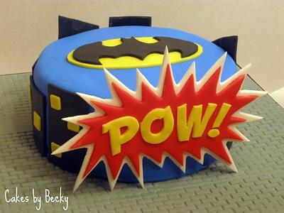 Batman Comic Cake - Cake by Becky Pendergraft
