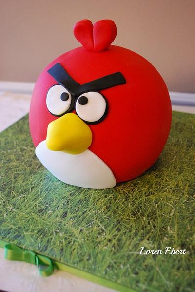 Red Angry Bird! - Cake by Loren Ebert