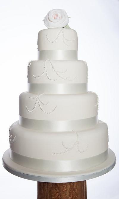 Classic contemporary wedding cake - Cake by Simon Northcott