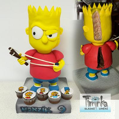 Bart Simpson 3D - Cake by Timinka