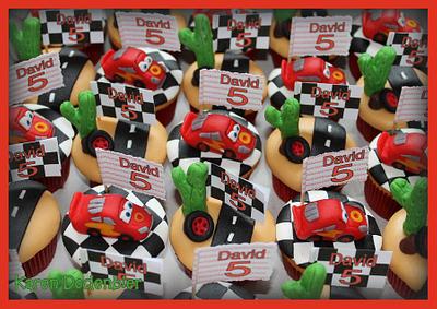 Cars Cupcakes! - Cake by Karen Dodenbier