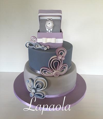 Elegant watch cake  - Cake by Lapaola