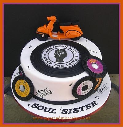 Northern SOUL Sister - Cake by Mel_SugarandSpiceCakes