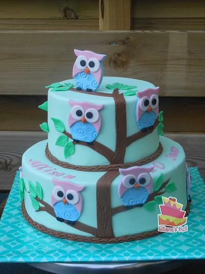 Owl cake - Cake by Liliana Vega