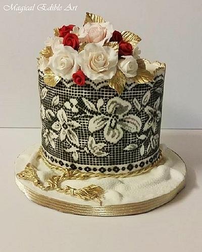 Black and white cake - Cake by Zohreh