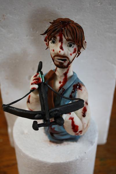 Daryl from Walking Dead, topper - Cake by Miranda