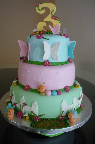 Spring Garden Theme Cake - Cake by shveta